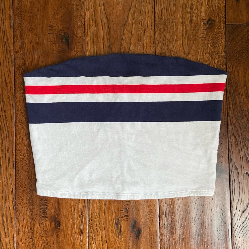 Garage Striped Tube Top